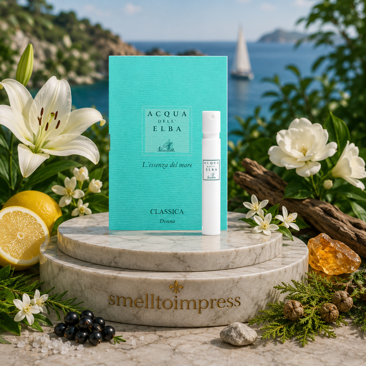 Acqua dell' Elba Classica Donna 公式香水サンプル 1.2 mL 0.04 fl. oz の画像