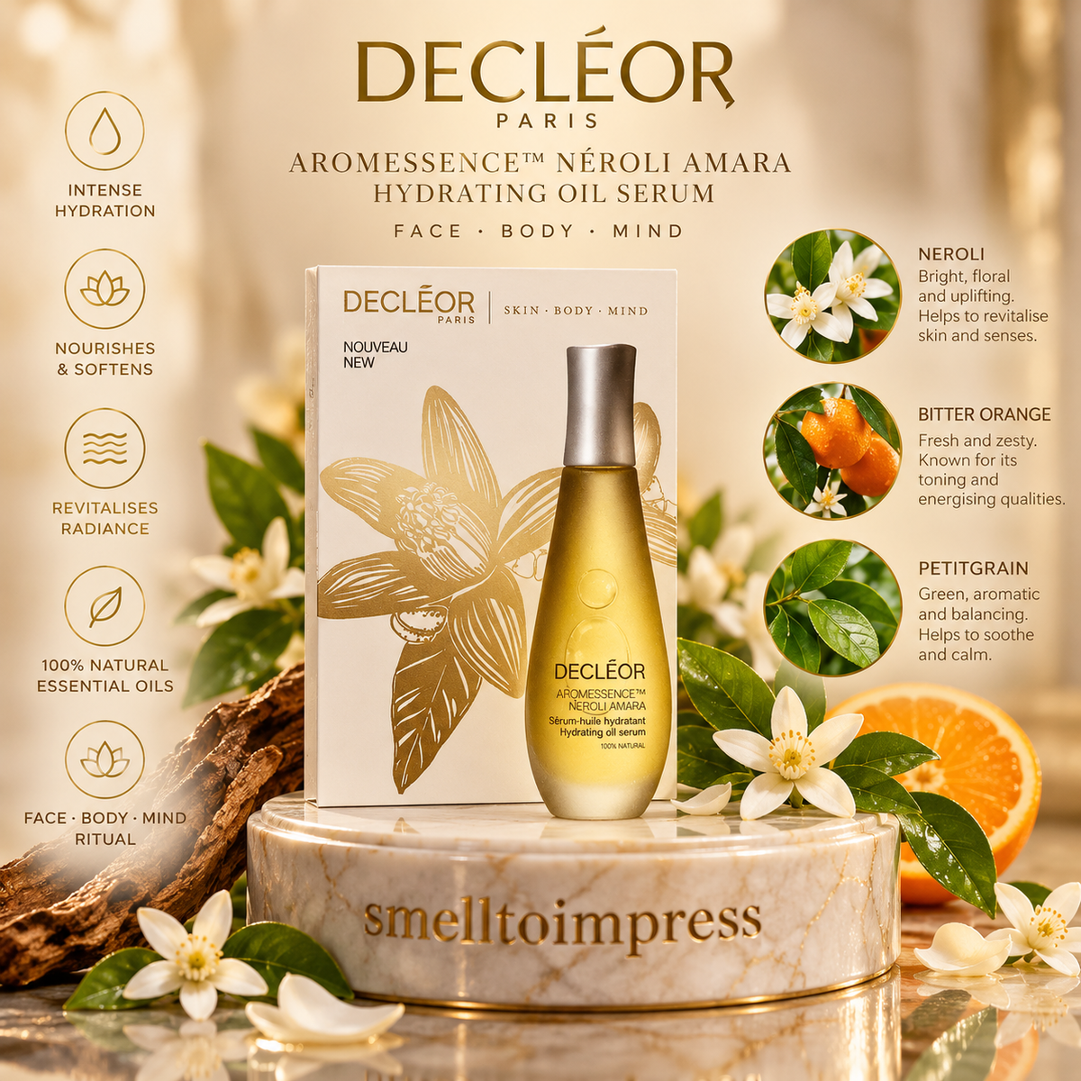 Decléor Aromessence Néroli Amara ハイドレーティングオイルセラム 1 mL サンプルの画像