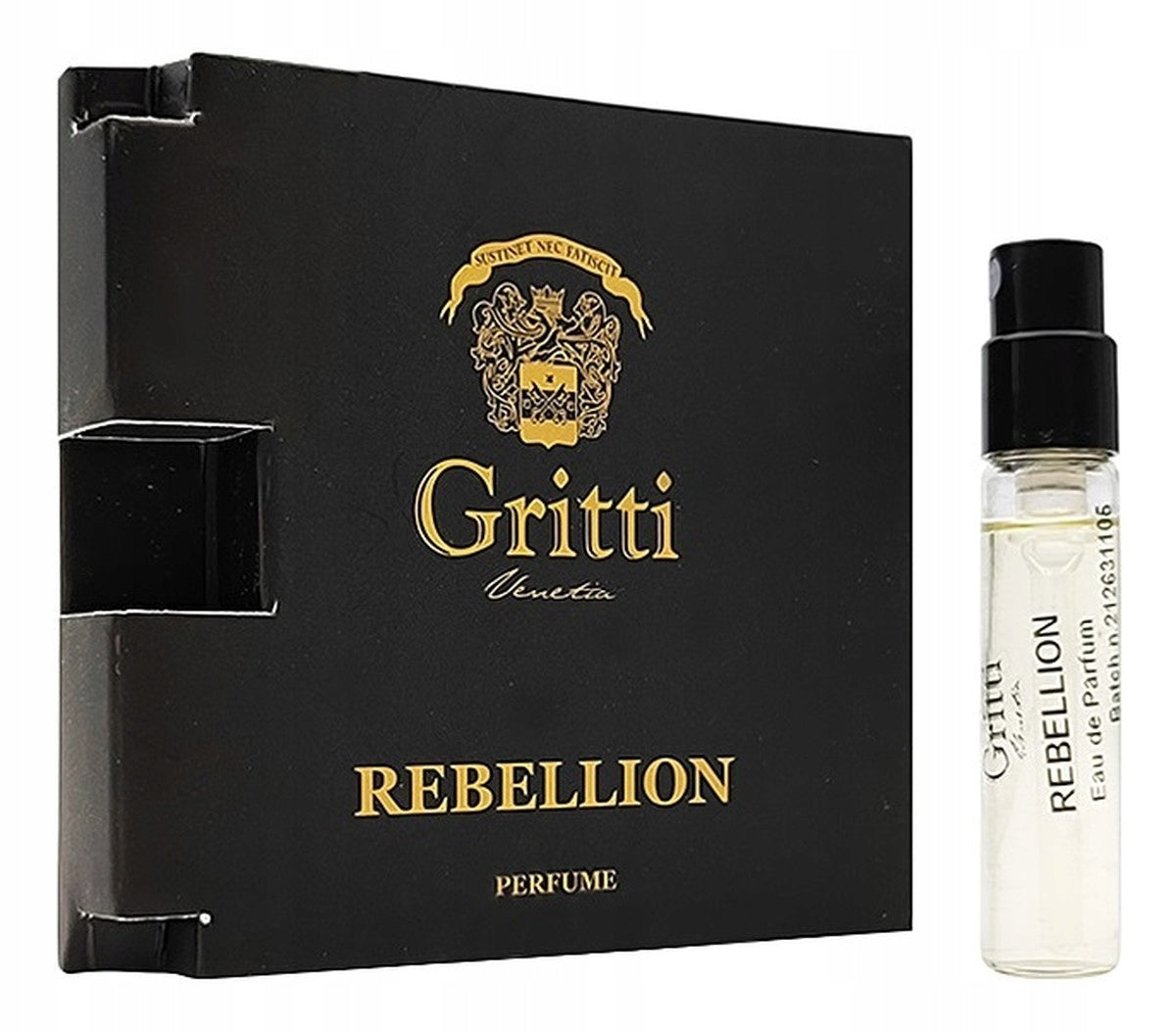 Gritti Rebellion 公式香水サンプル 2ml 0.06 fl. oz.