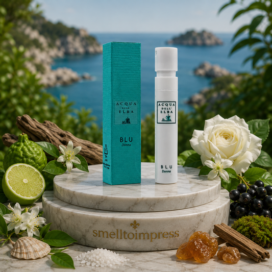 Acqua dell' Elba Blue Donna 公式香水サンプル 1.2 mL 0.04 fl. oz の画像