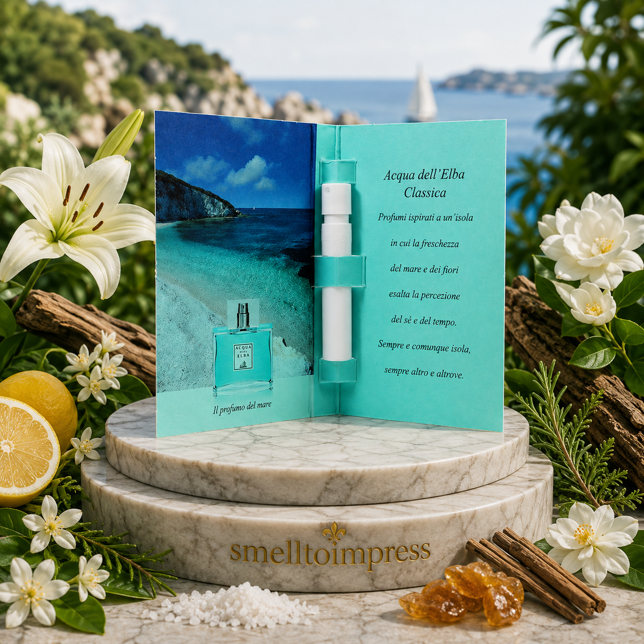 Acqua dell' Elba Classica 公式香水サンプル 1.2 mL 0.04 fl. oz の画像