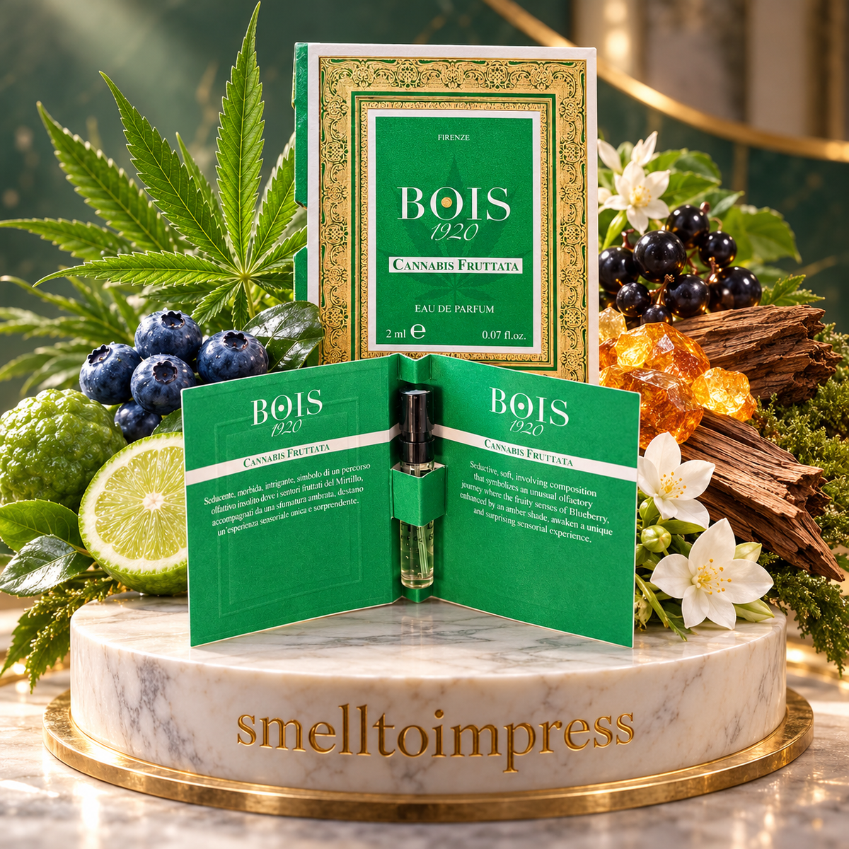 Bois 1920 Cannabis Fruttata 2 mL 公式香水サンプルの画像