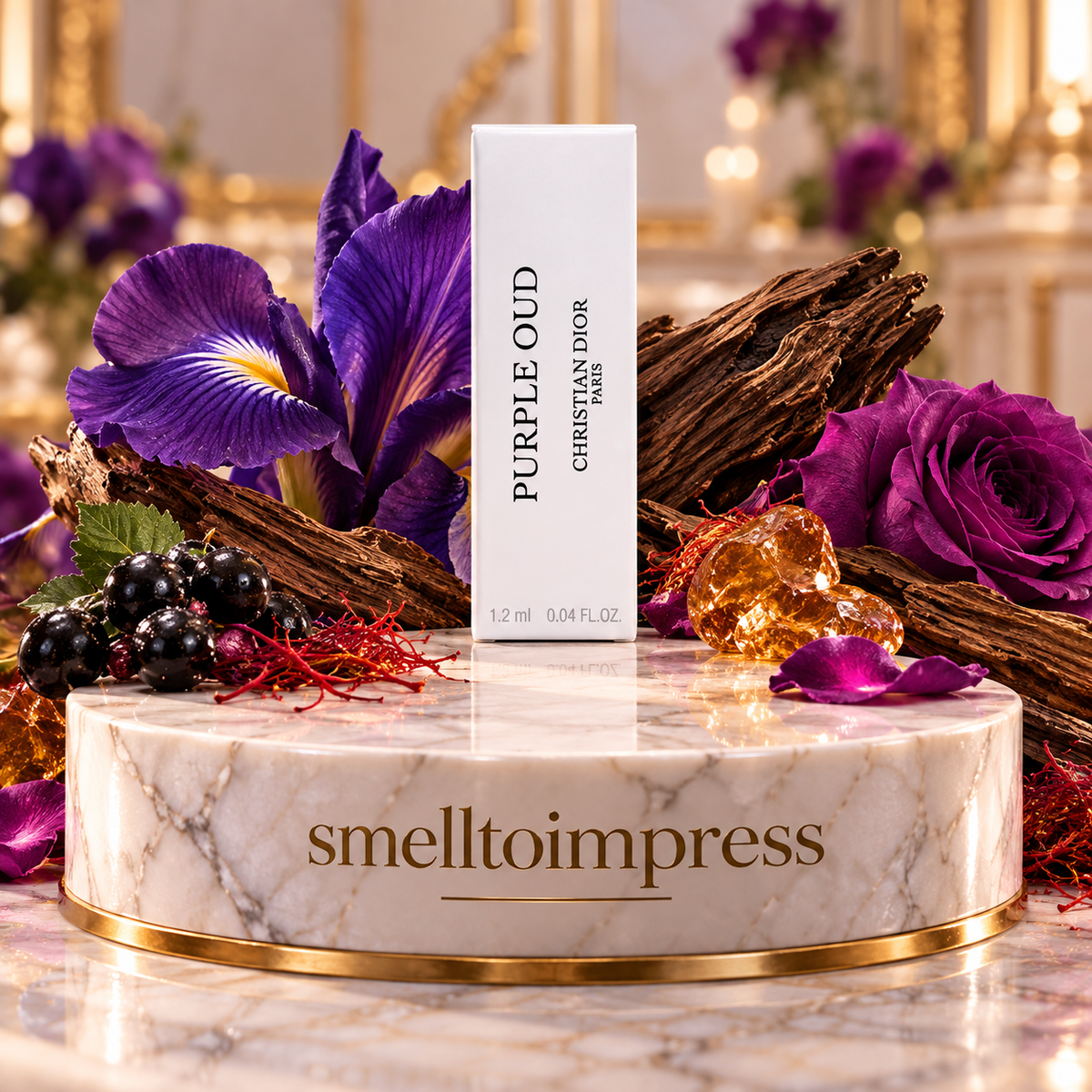 クリスチャン ディオール Purple Oud（ユニセックス）EDP 1.2 mL 公式香水サンプルの画像