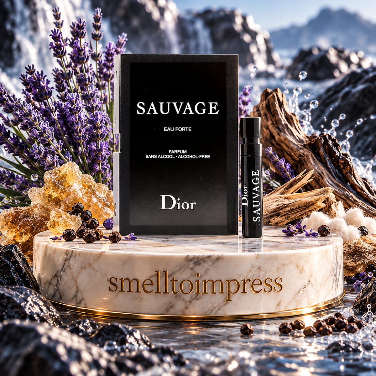 Smelltoimpressのクリスチャン ディオール Sauvage Eau Forte EDP 1 mL 公式香水サンプルの画像