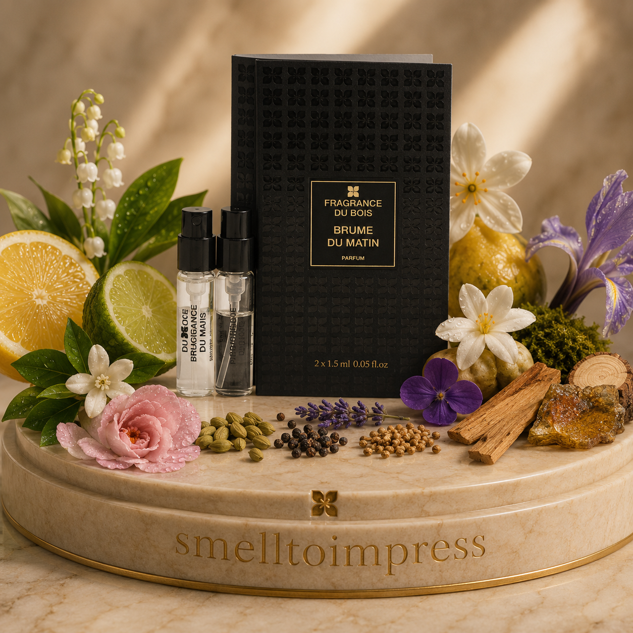 Fragrance Du Bois Brume Du Matin 1.5 mL 0.05 fl. oz. 公式香水サンプルの画像