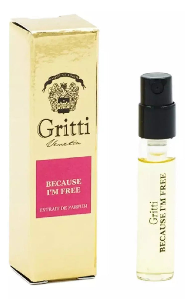Gritti Because I'm Free 公式香水サンプル 2ml 0.06 fl. oz.