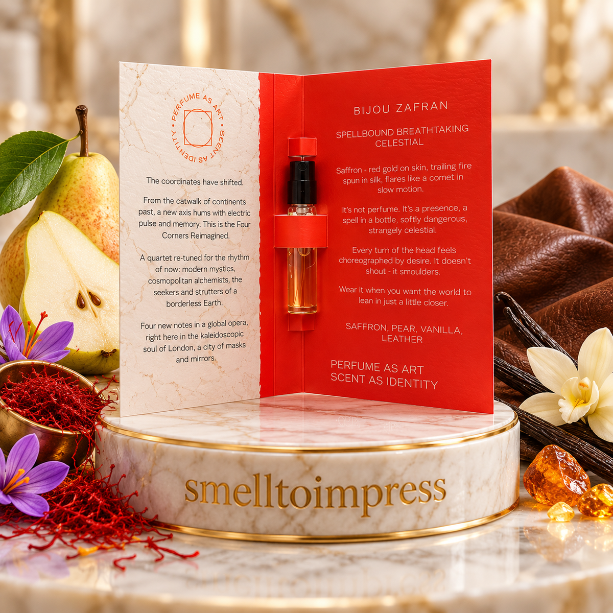 Ormonde Jayne Bijou Zafran 2.5 mL 公式香水サンプル Smelltoimpress提供