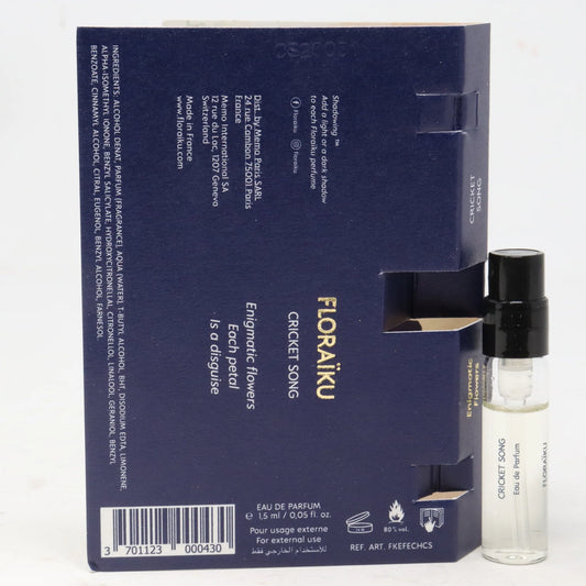 フロライク クリケットソング フレグランスの公式香水サンプル 1.5ml