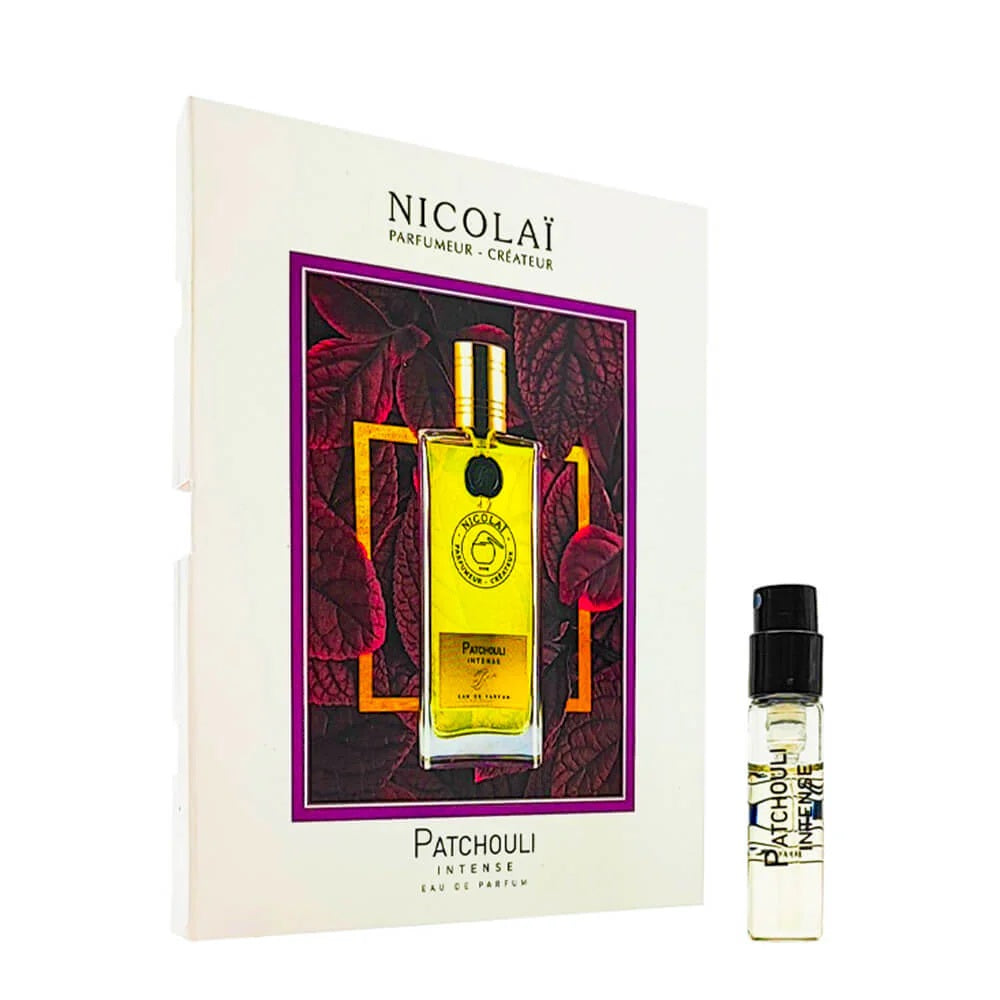 ニコライ パチョリ インテンス フレグランスの公式香水サンプル 1.8ml 0.07オンス。