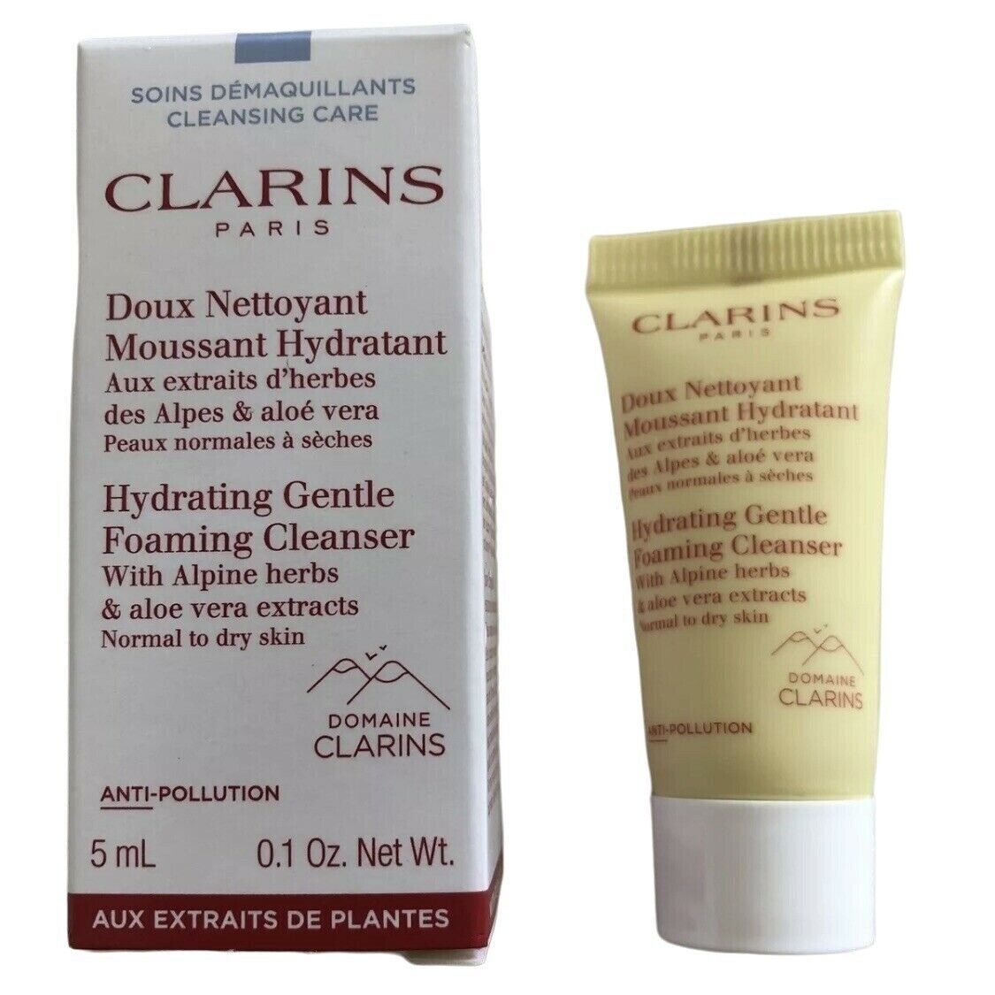 クラランス ハイドレーティング ジェントル フォーミング クレンザー ミニスキンケアサンプル 5ml 0.1オンス 普通肌～乾燥肌