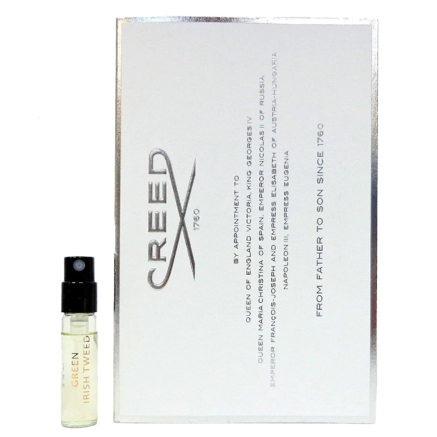 クリード グリーン アイリッシュ ツイード EDP 2.5ml 0.08 fl.オンズ 液量オンス公式香水サンプル クリード グリーン アイリッシュ ツイード EDP 2.5ml 0.08 fl.オンズофициална парфюмна проба, クリード グリーン アイリッシュ ツイード EDP 2.5ml 0.08 fl.オンズエシャンティヨン ドゥ パルファム オフィシエル、クリード グリーン アイリッシュ ツイード EDP 2.5ml 0.08 fl。オンズビラリネン ハジュベシナ