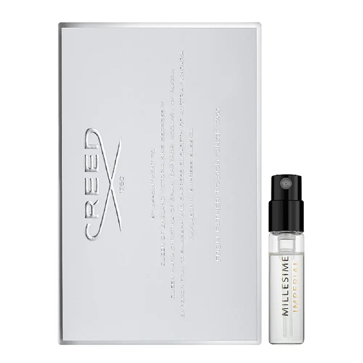 クリード ミレジム インペリアル EDP 2ml オフィシエル パルフムプルーヴ、クリード ミレジム インペリアル EDP 2ml オフィシエル パルファムスターレン、クリード ミレジム インペリアル EDP 2ml ムエストラ デ パフューム オフィシャル、クリード ミレジム インペリアル EDP 2ml ヒヴァタロス パルファム ミンタ、クリード ミレジム インペリアル EDP 2ml カンピオーネ ディ プロフモ オッフィアーレ、クリード ミレジム インペリアル EDP 2ml アモストラ